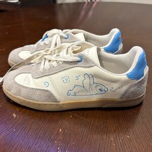 Zara Stitch Canvas Sneakers size 2.5